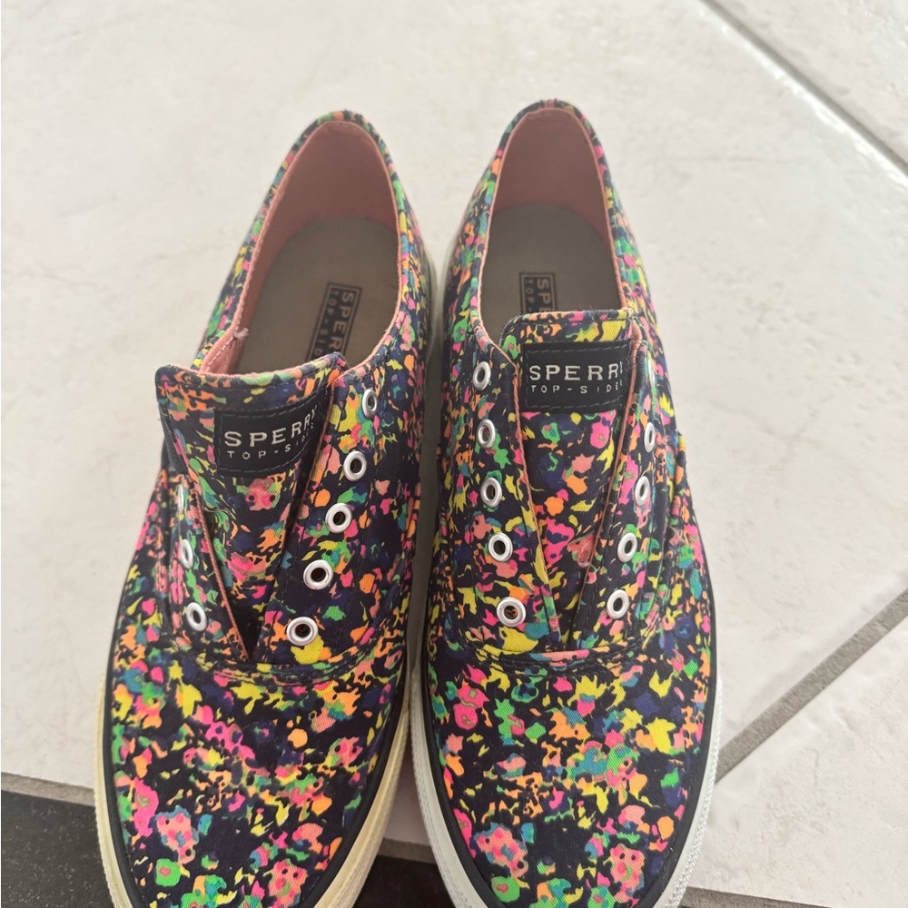 Sperry Multicolor Floral Canvas Shoes